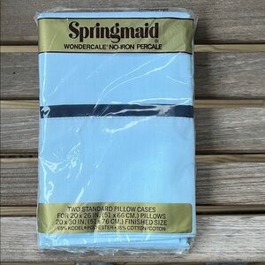 Springmaid Wondercale No-Iron Percale (2) Standard Pillowcases